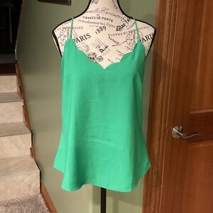 J. Crew Vibrant Green Camisole Top, Size 8